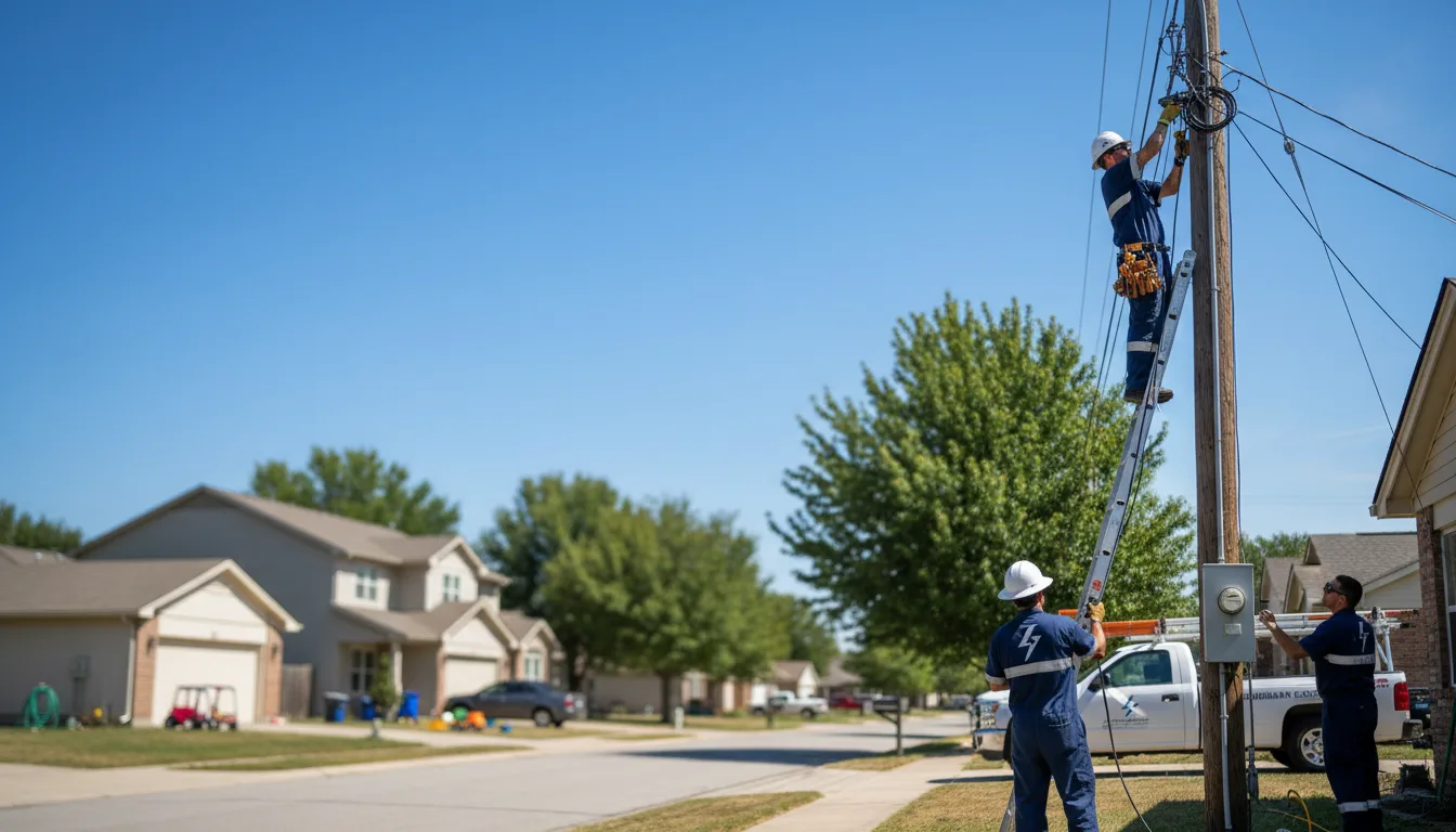 Residential electrician providing installation services in Marengo, WI